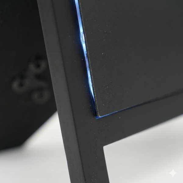 LED Light-Up Halloween Scene Shadow Box - Brightly Illuminated Spooky Forest with Pumpkin Lanterns - Tabletop & Hanging Coffin Decor